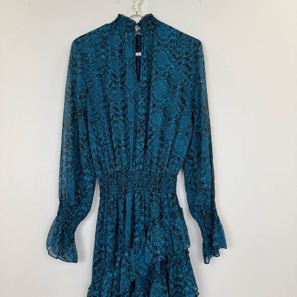 MISA Los Angeles Snake Print Savanna Dress 💚 - Picture 13 of 14